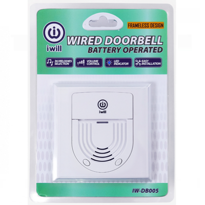 IWILL WIRED DOOR BELL (BATTERY OPERATED) IW-DB005